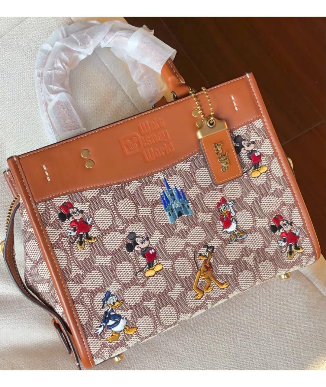 COACH Коричневая сумка тоут, фото 6