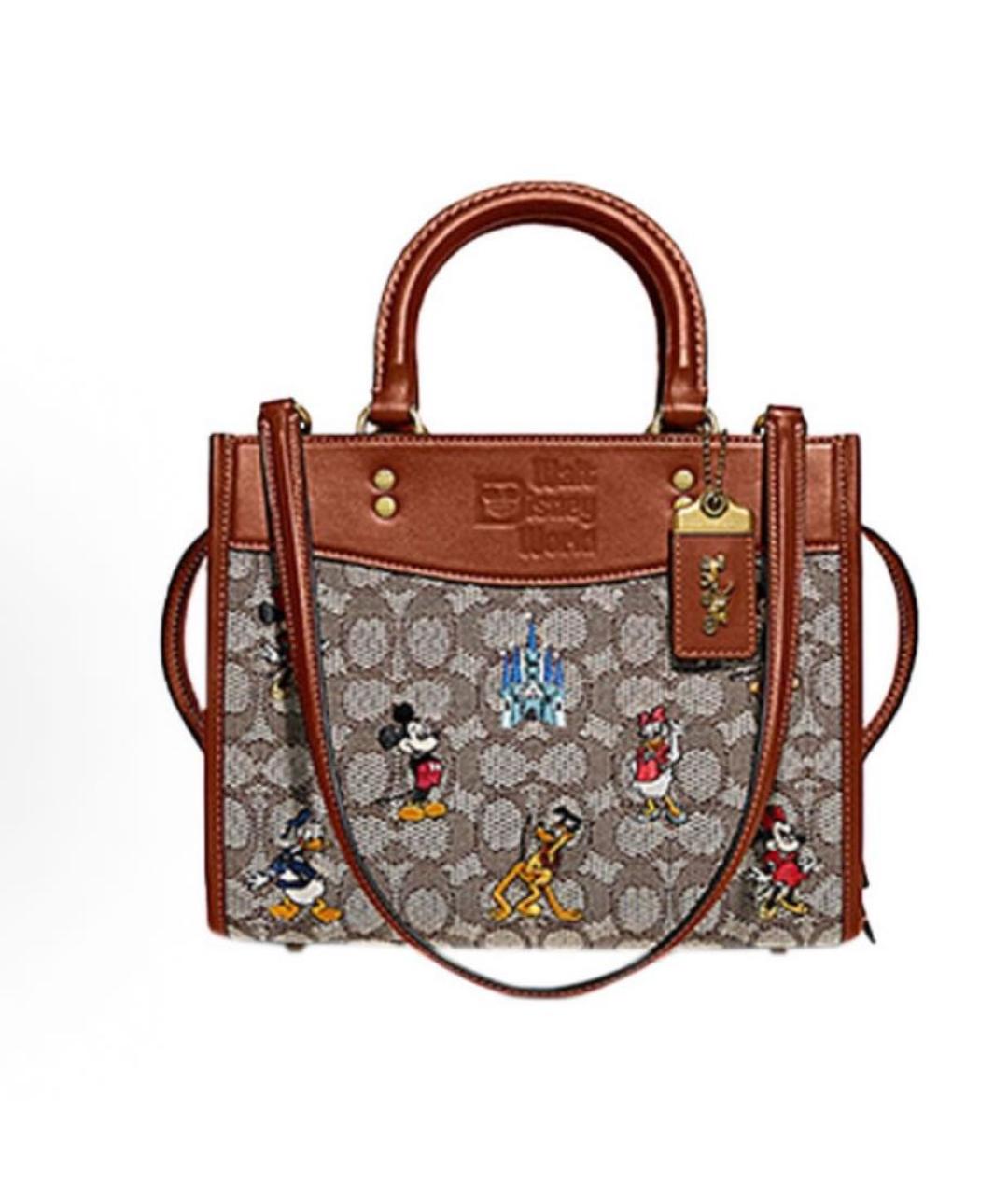 COACH Коричневая сумка тоут, фото 9