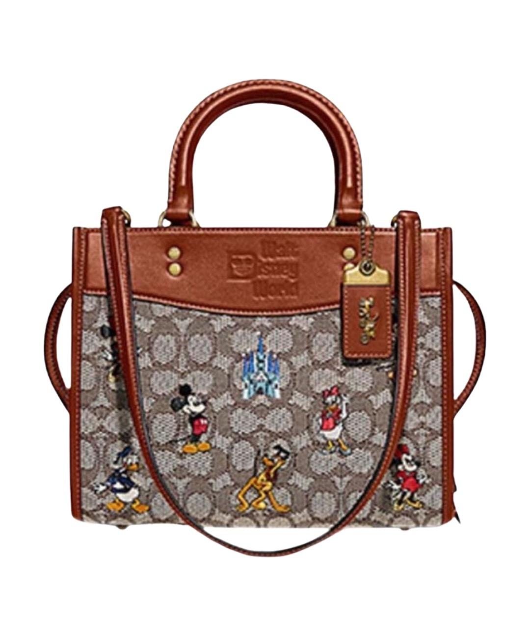 COACH Коричневая сумка тоут, фото 1