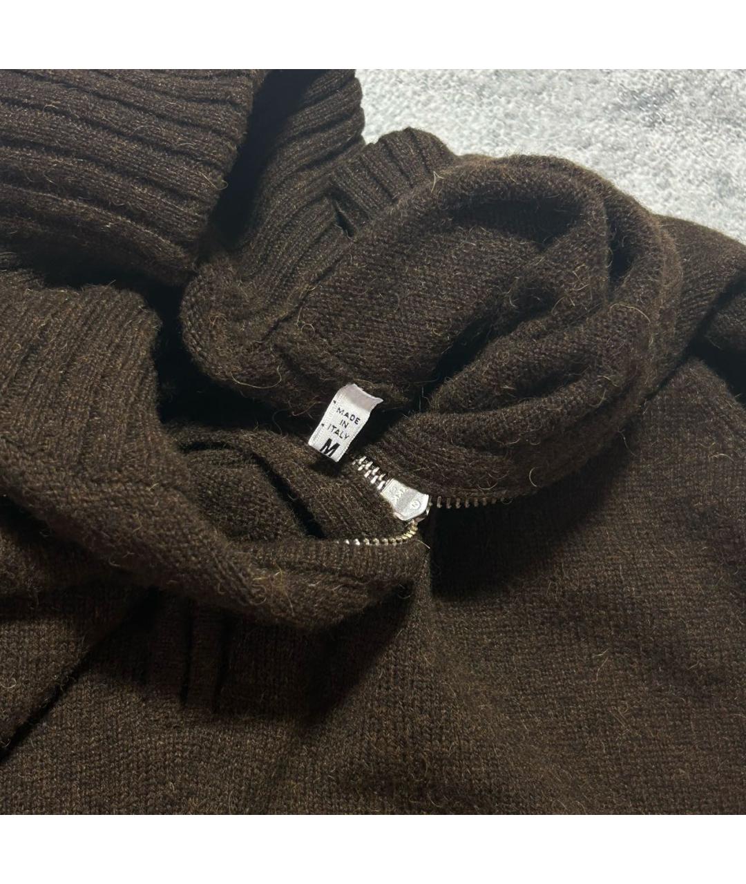 MAISON MARGIELA Коричневый шерстяной джемпер / свитер, фото 4