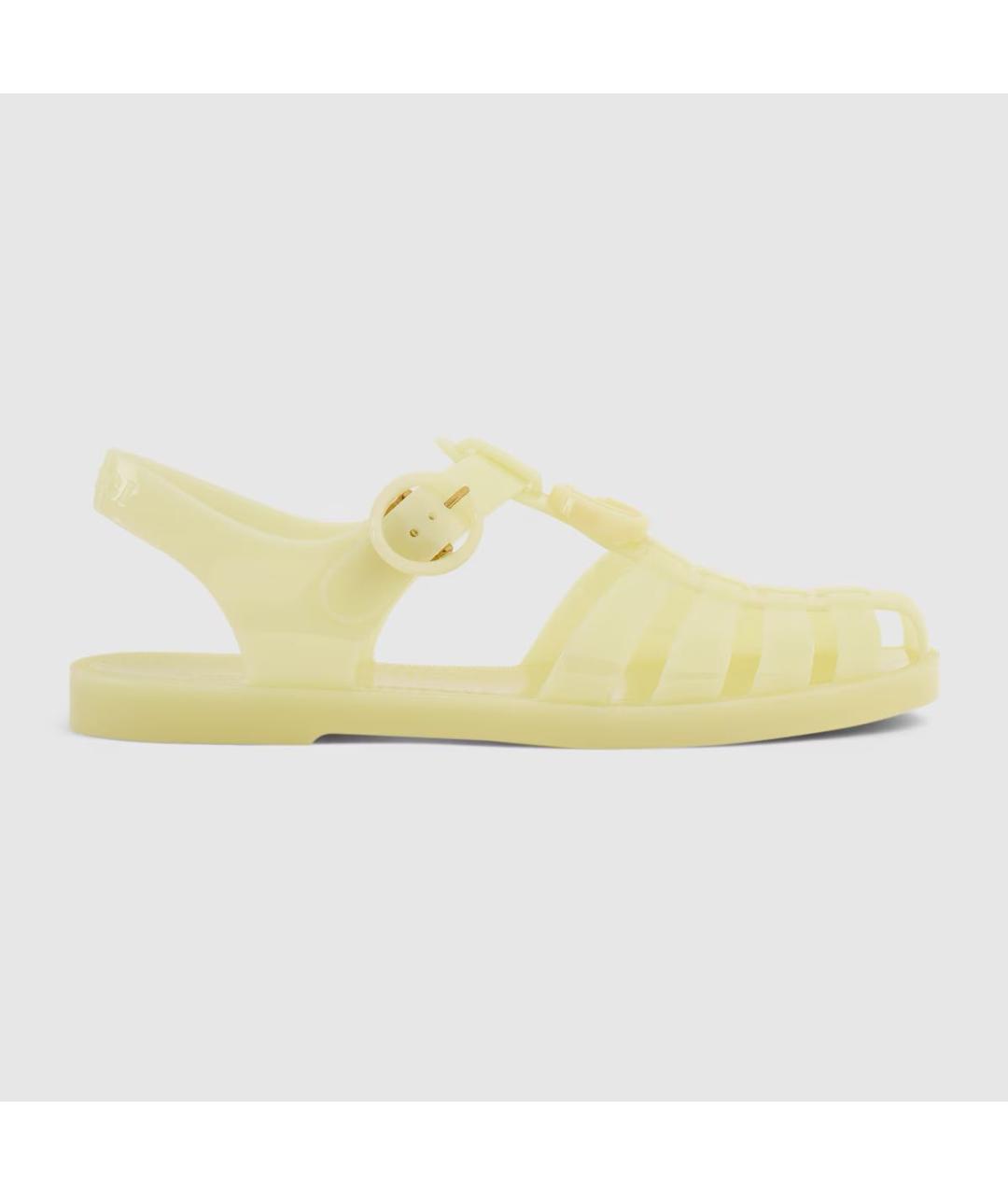 GUCCI Желтые сандалии, фото 9