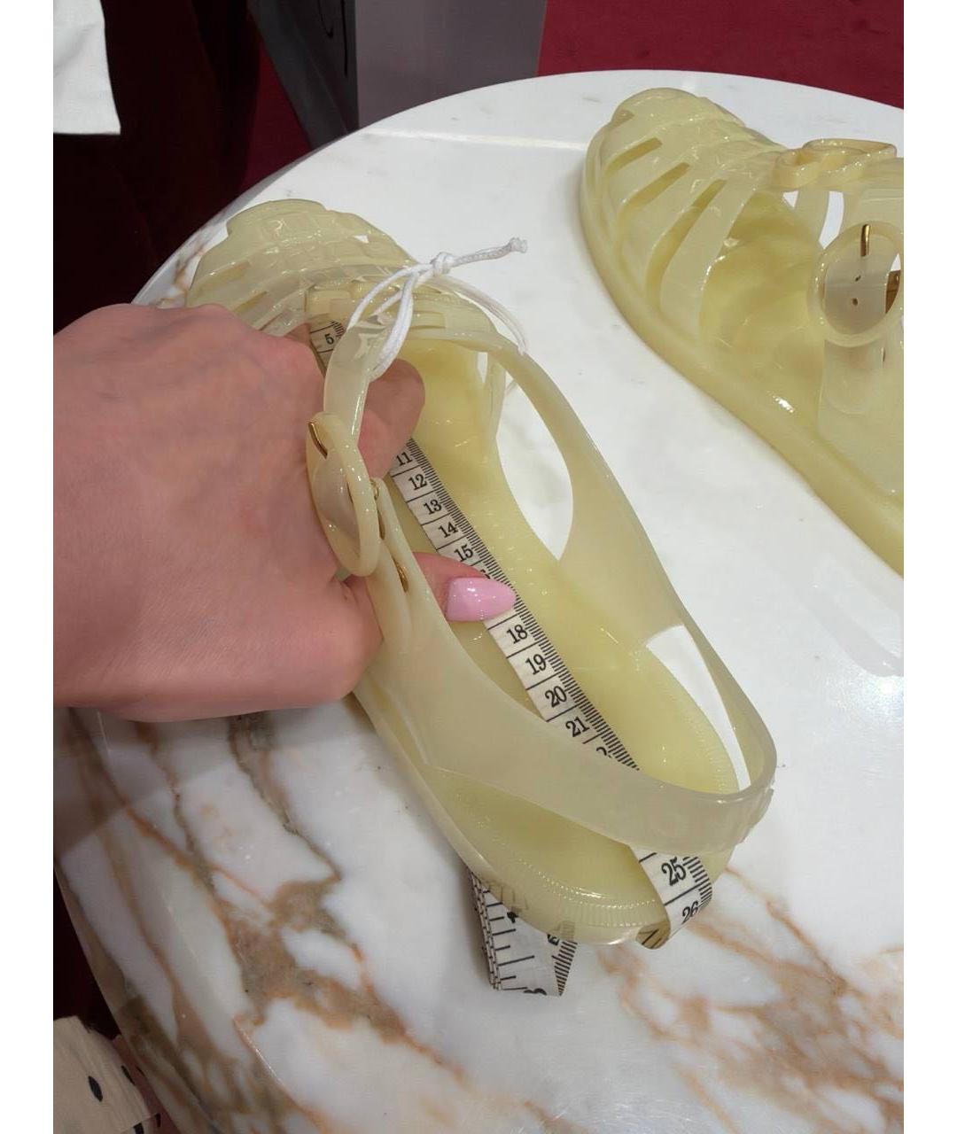 GUCCI Желтые сандалии, фото 5
