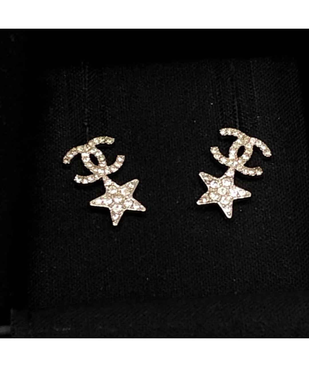 CHANEL Серебряные серьги, фото 2