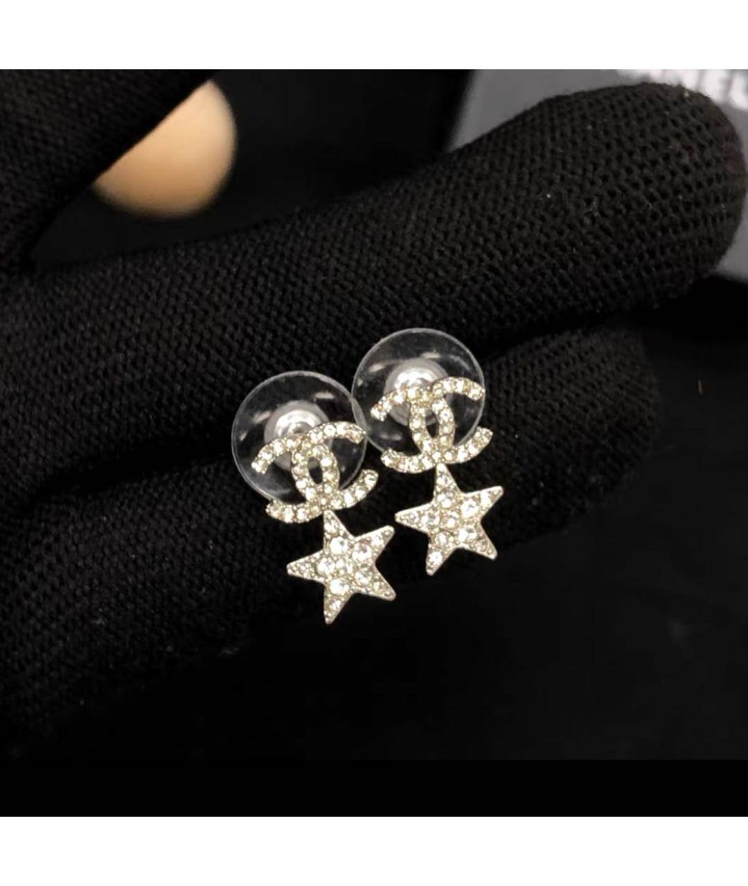 CHANEL Серебряные серьги, фото 5