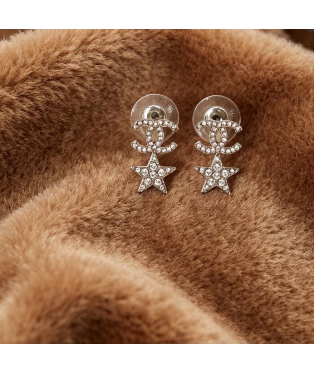 CHANEL Серебряные серьги, фото 3