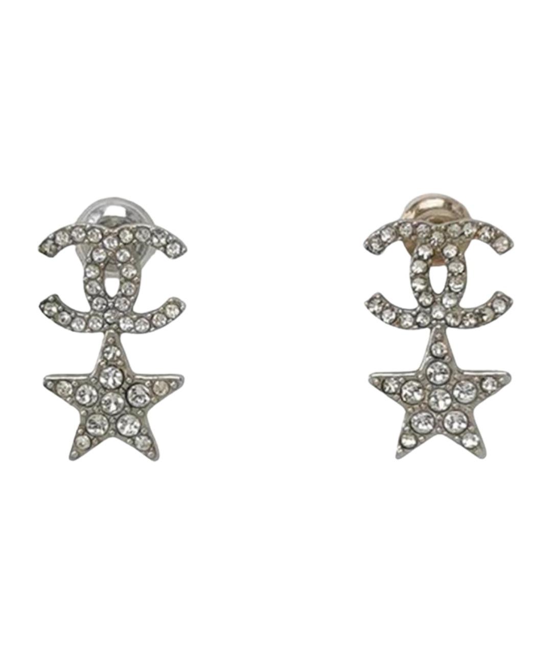 CHANEL Серебряные серьги, фото 1
