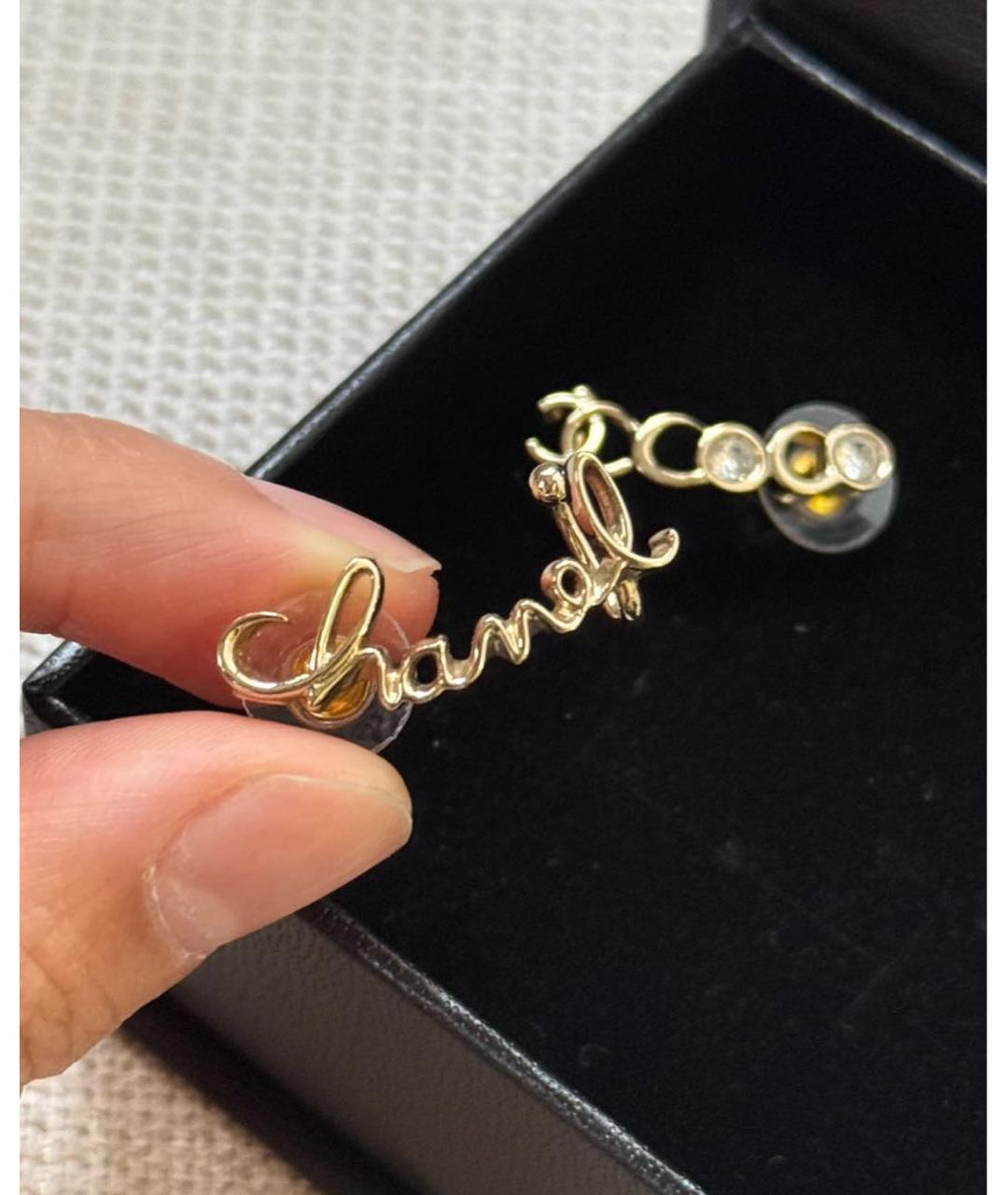 CHANEL Золотые серьги, фото 3