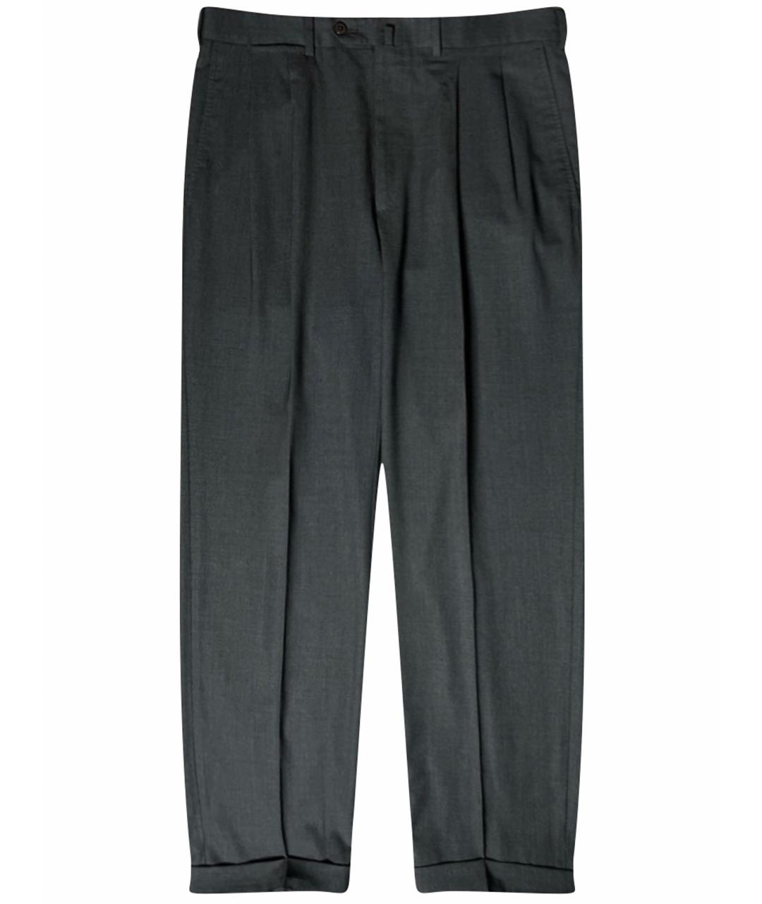 ERMENEGILDO ZEGNA XXX Серые шерстяные классические брюки, фото 1