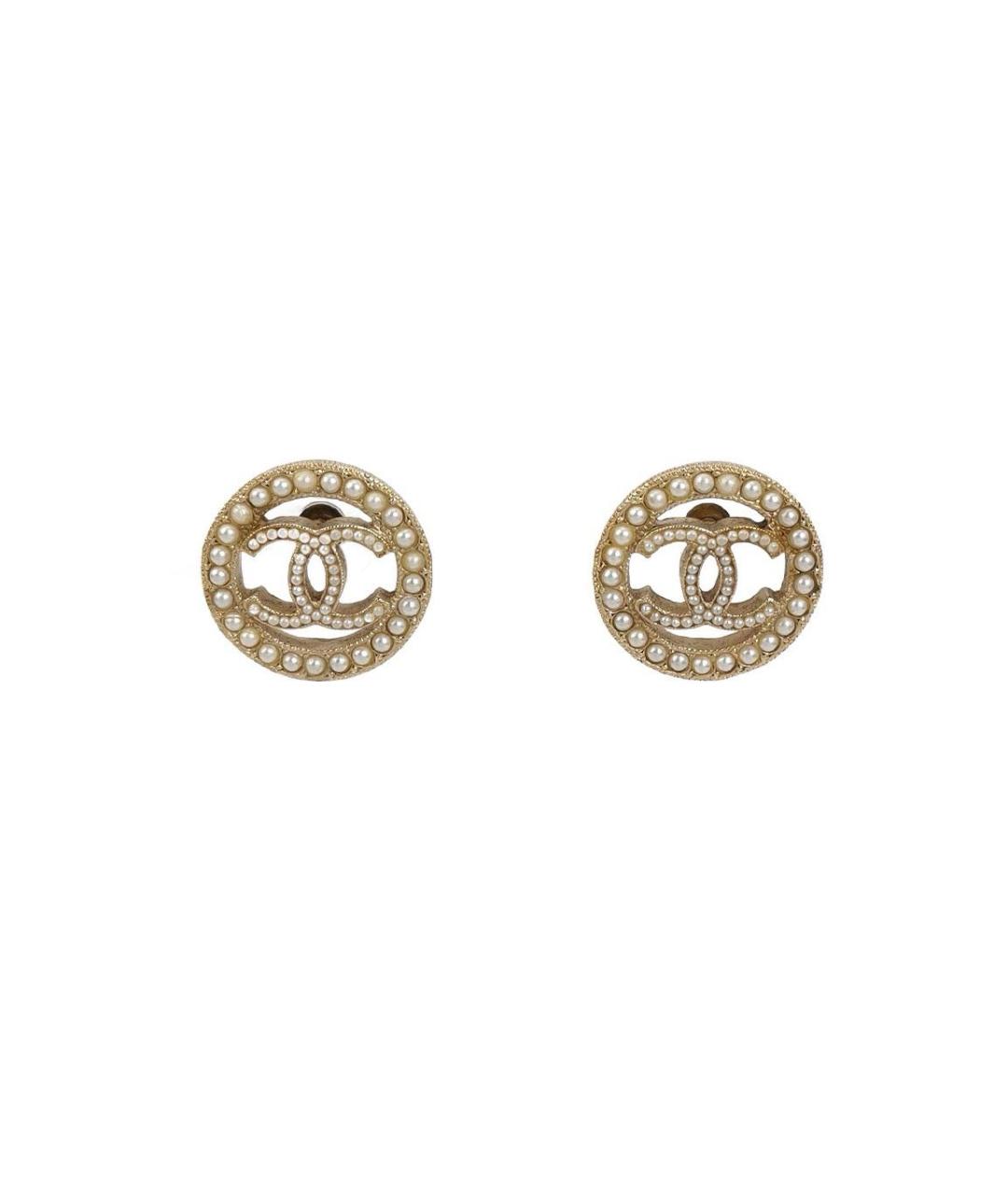 CHANEL Золотые серьги, фото 5