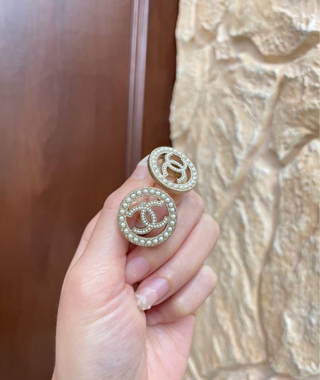CHANEL Золотые серьги, фото 4