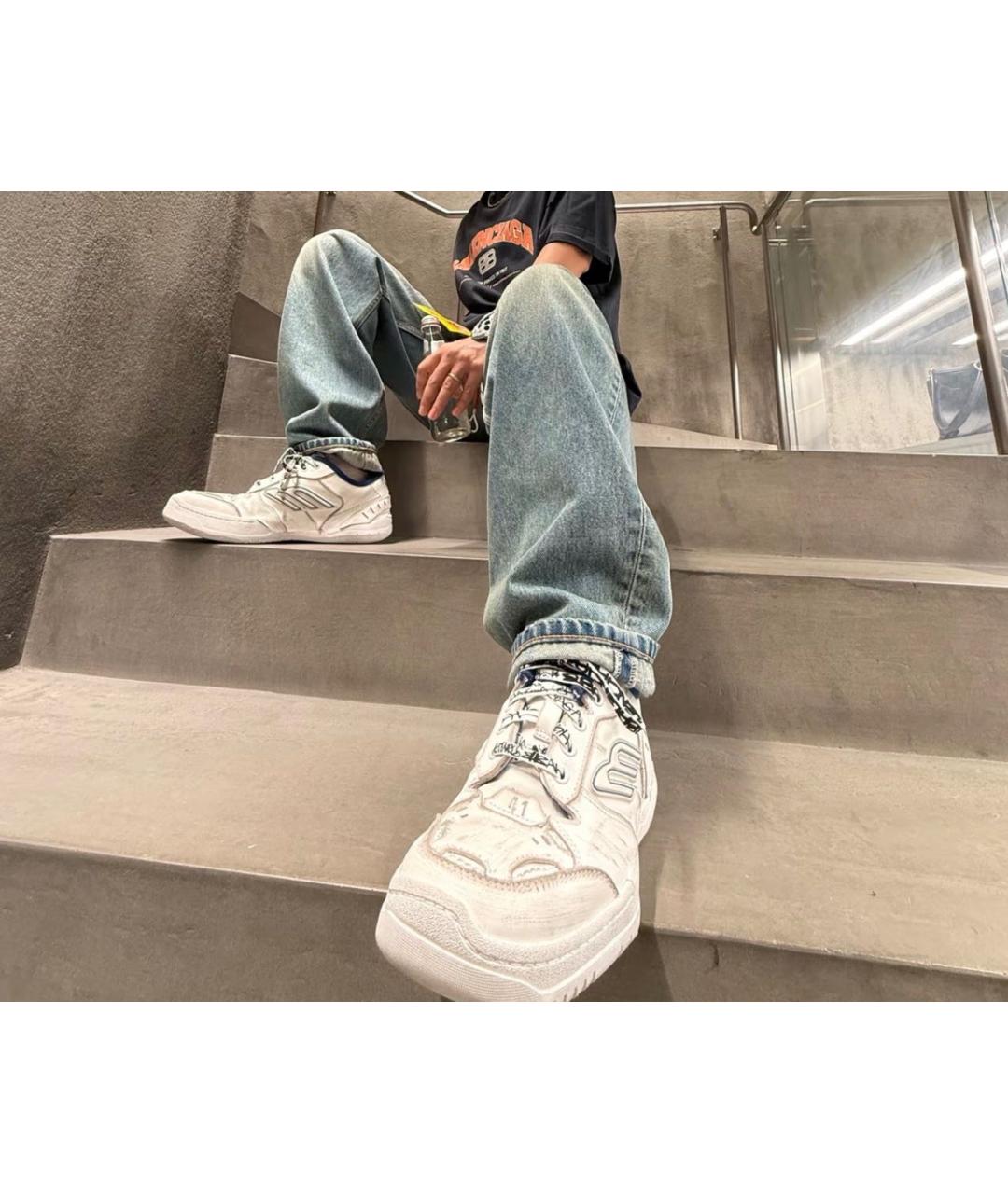 BALENCIAGA Черная хлопковая футболка, фото 7