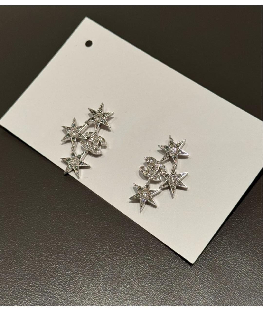 CHANEL Серебряные серьги, фото 5
