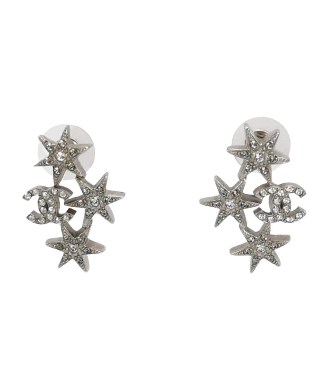 CHANEL Серебряные серьги, фото 1