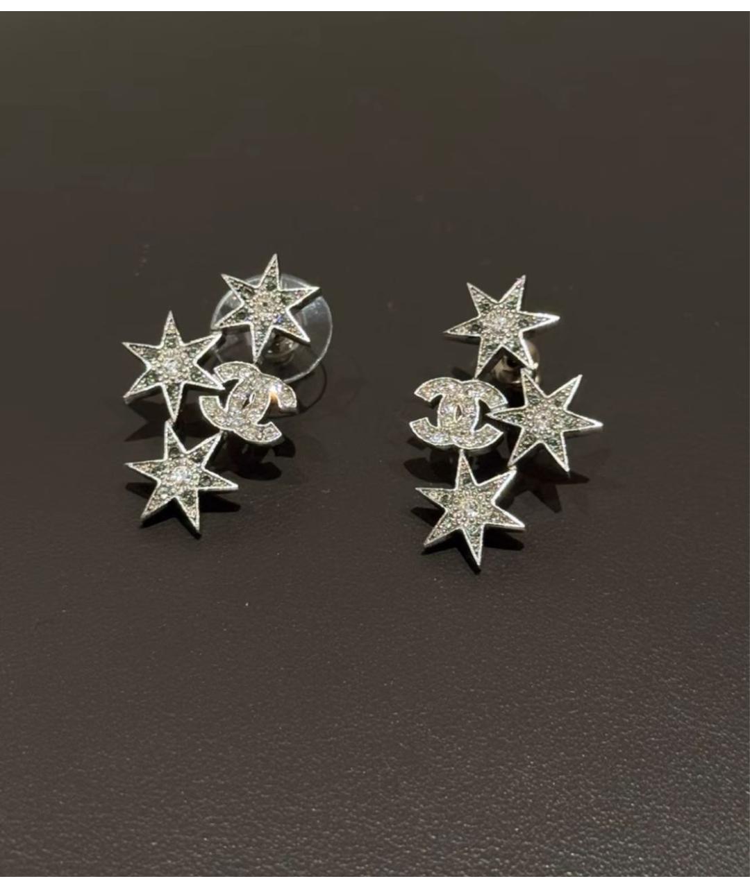 CHANEL Серебряные серьги, фото 4