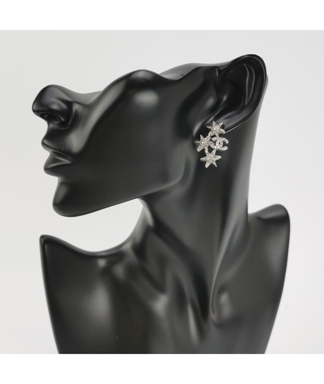 CHANEL Серебряные серьги, фото 2