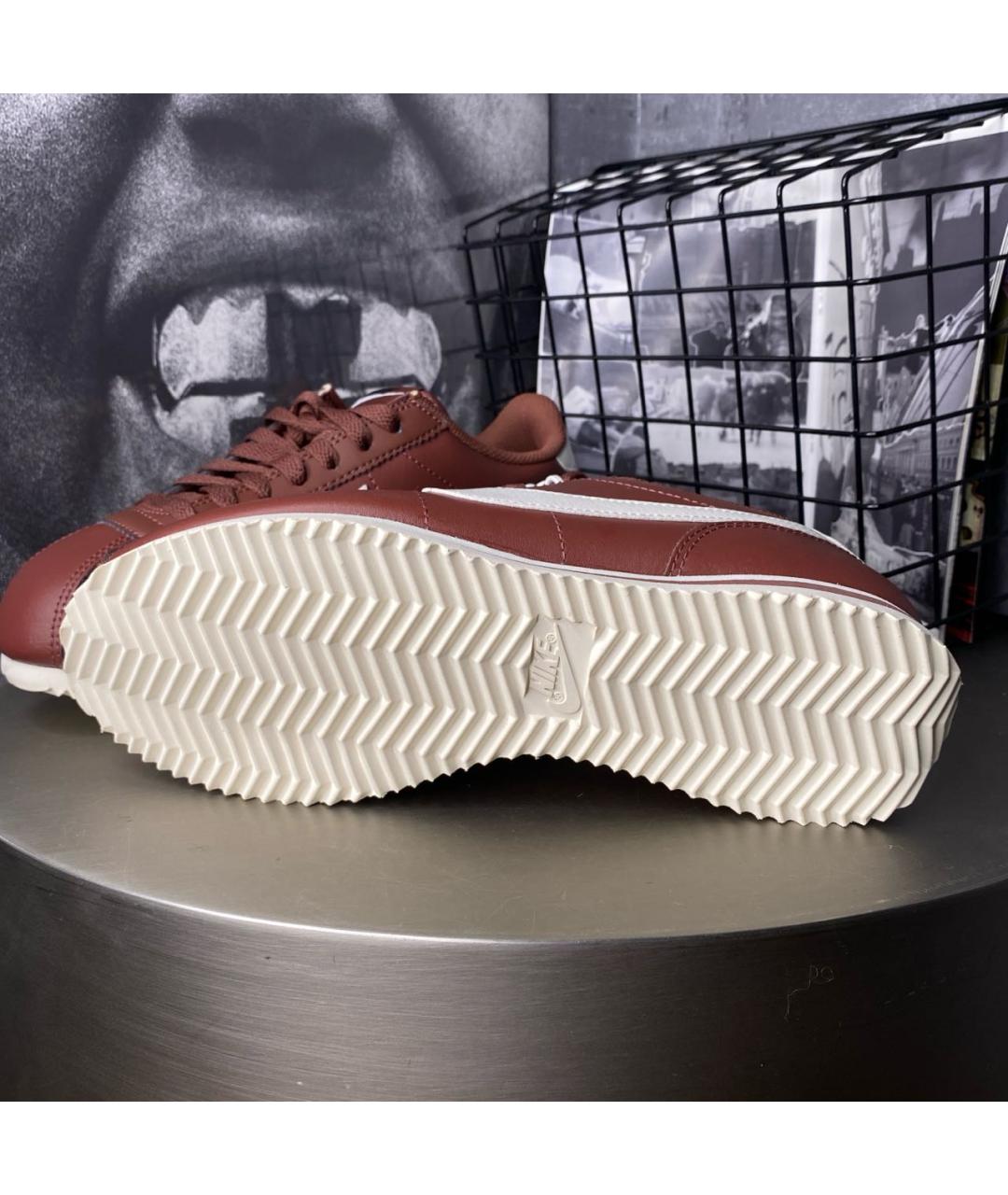 NIKE Бордовые кроссовки из искусственной кожи, фото 7