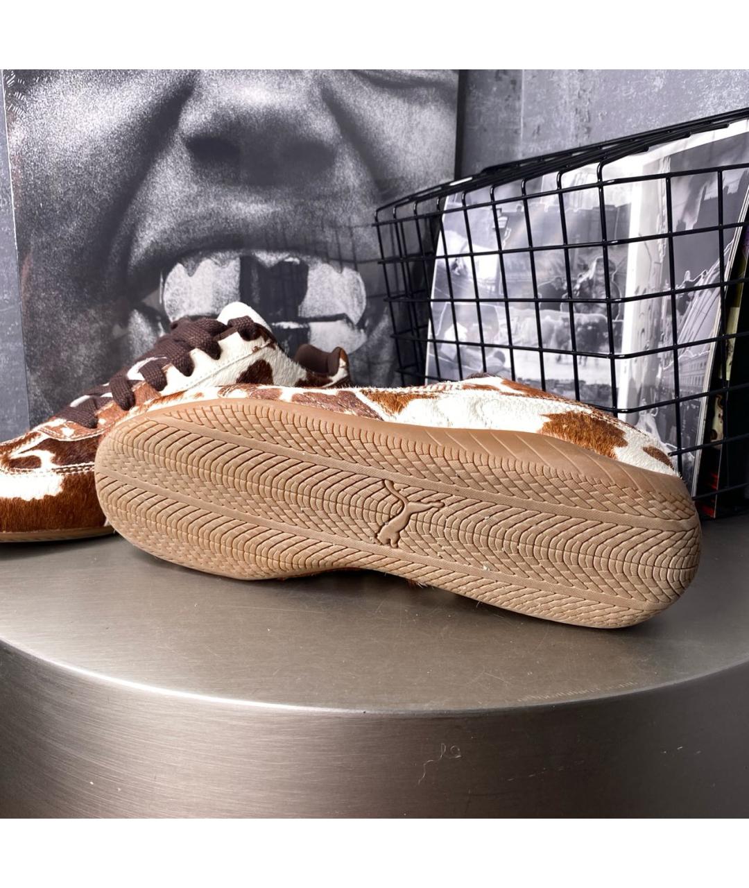 PUMA Коричневые кроссовки из искусственной кожи, фото 7