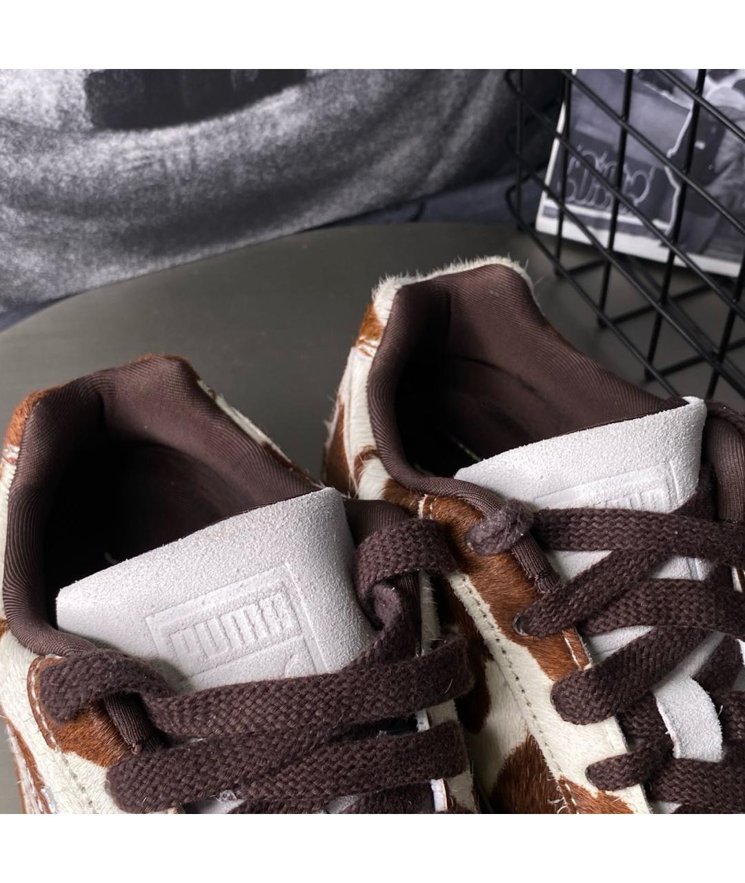 PUMA Коричневые кроссовки из искусственной кожи, фото 5