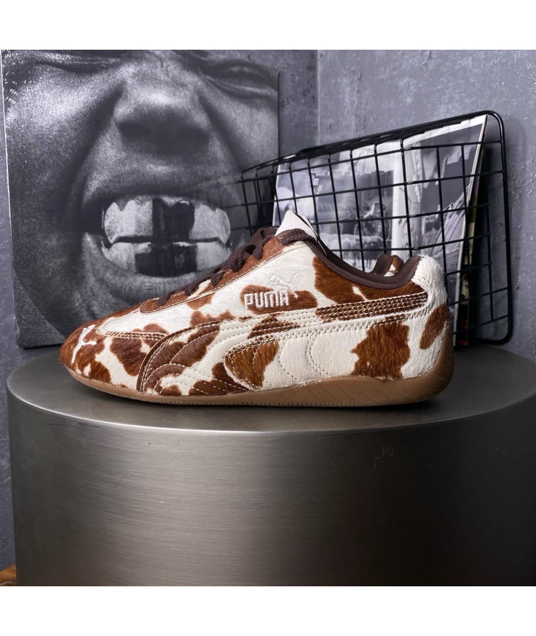PUMA Коричневые кроссовки из искусственной кожи, фото 8