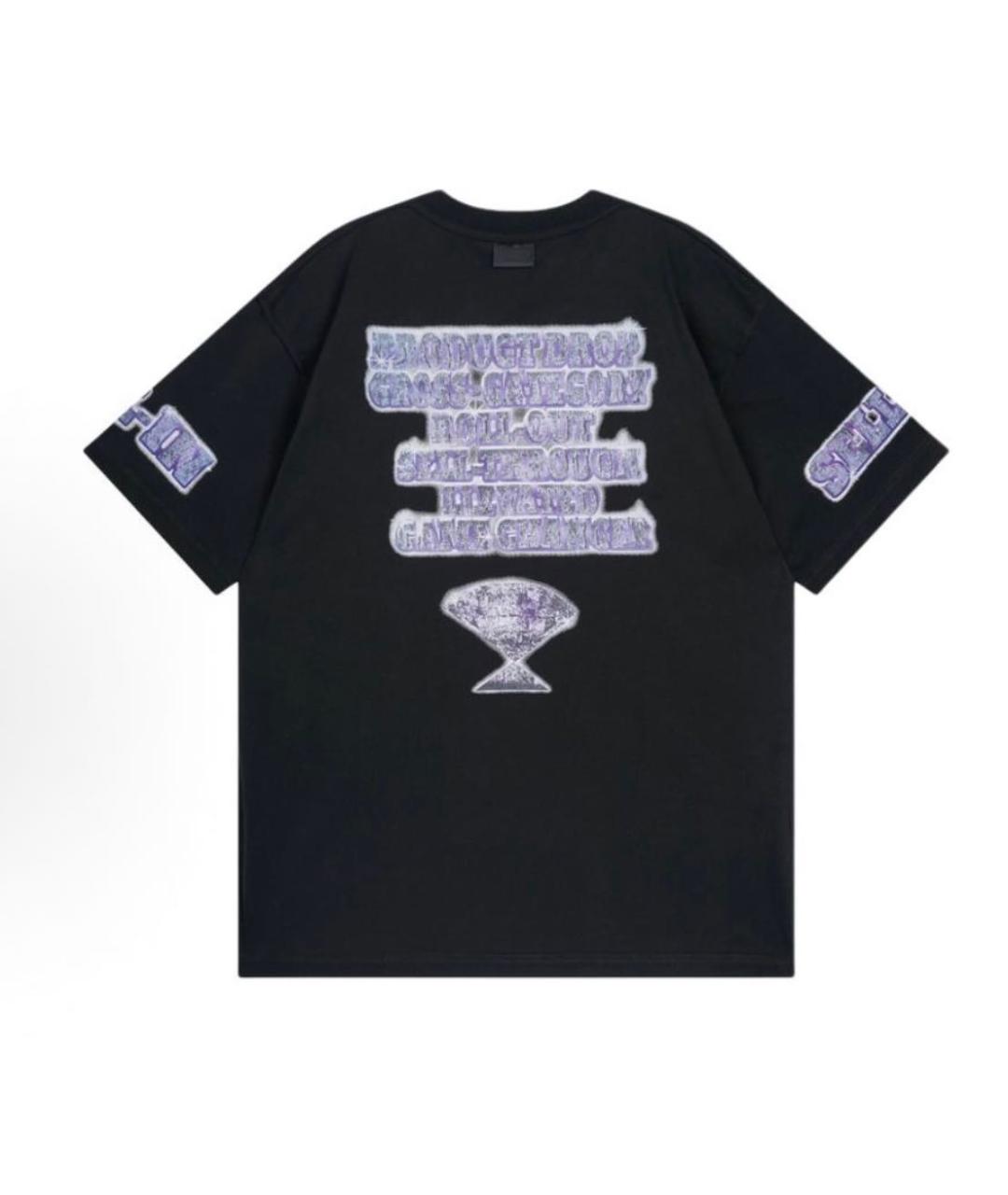 BALENCIAGA Черная хлопковая футболка, фото 2