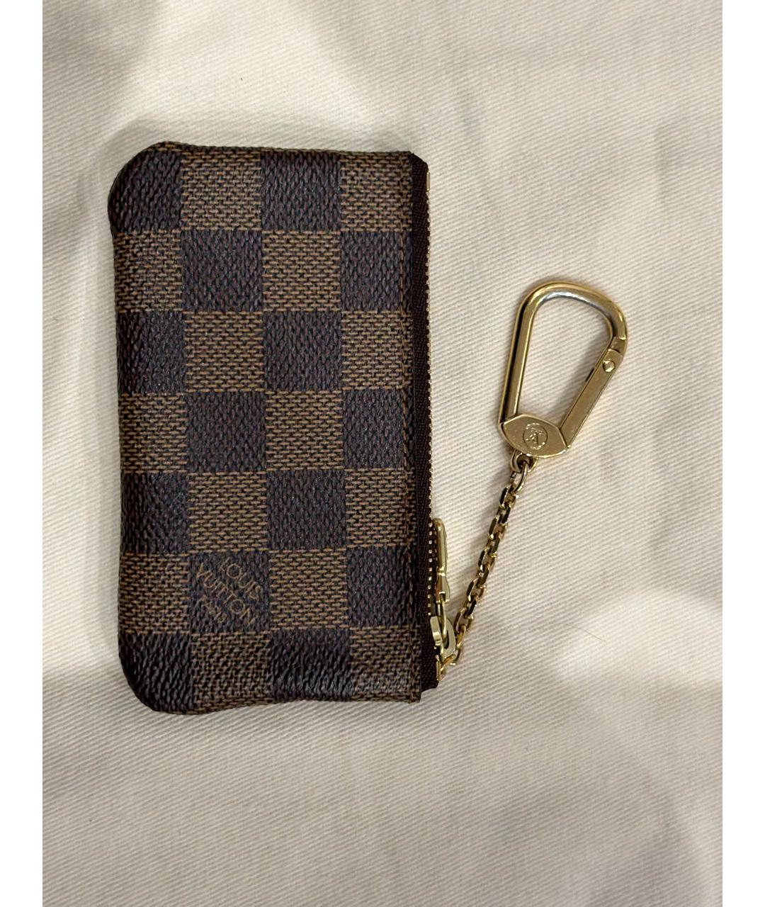 LOUIS VUITTON Коричневая ключница, фото 7