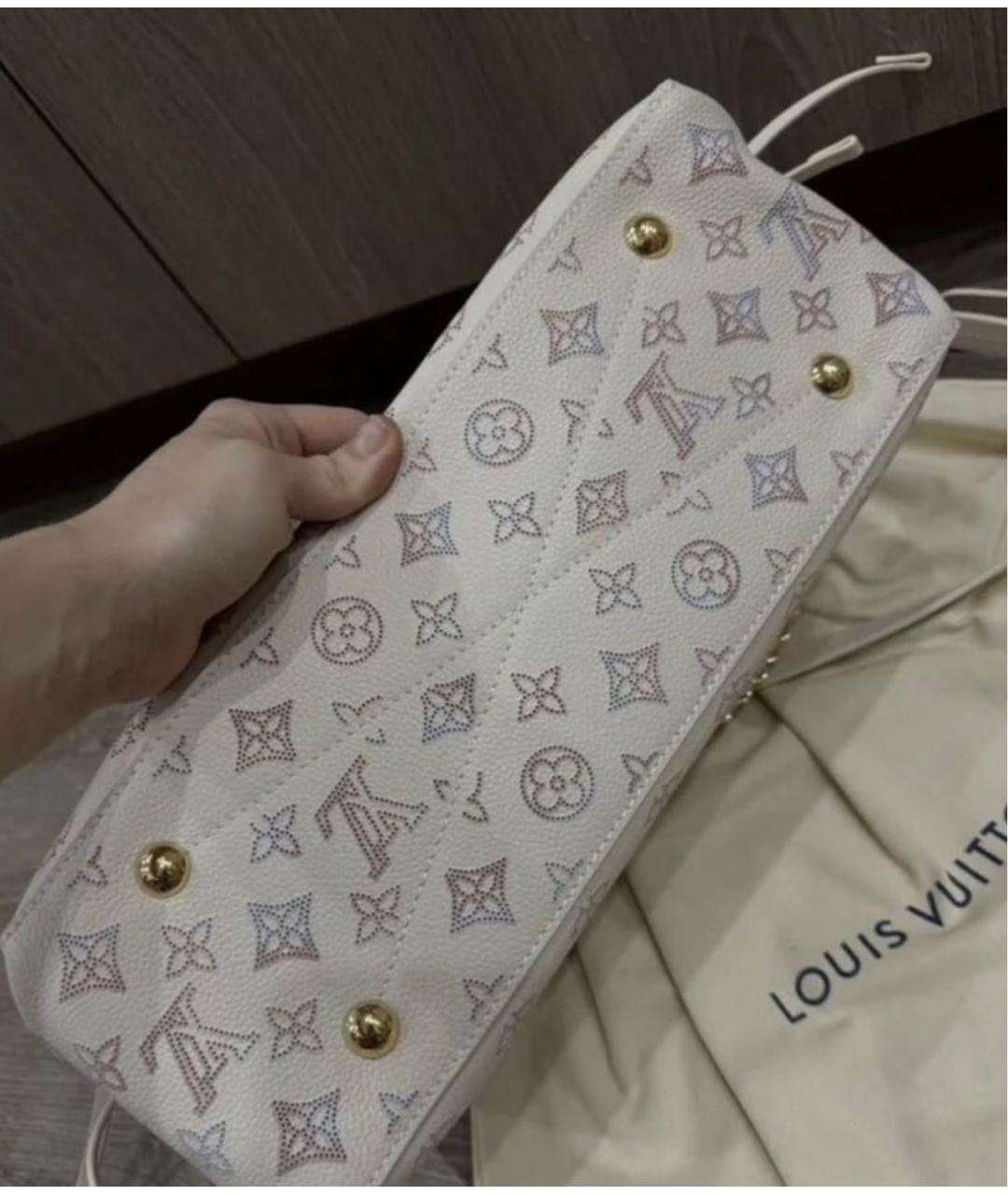 LOUIS VUITTON Белая кожаная сумка через плечо, фото 2