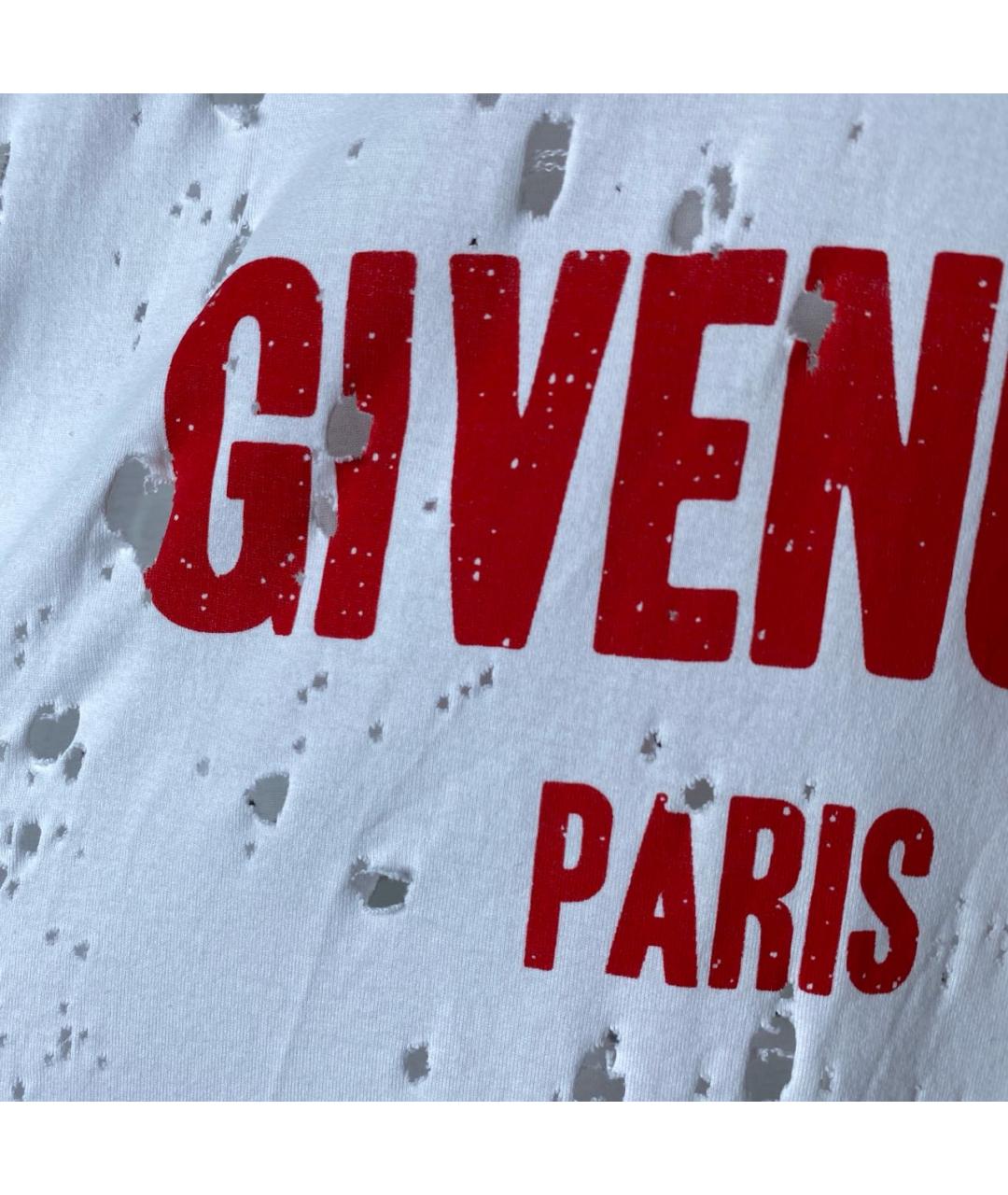 GIVENCHY Белая хлопковая футболка, фото 5