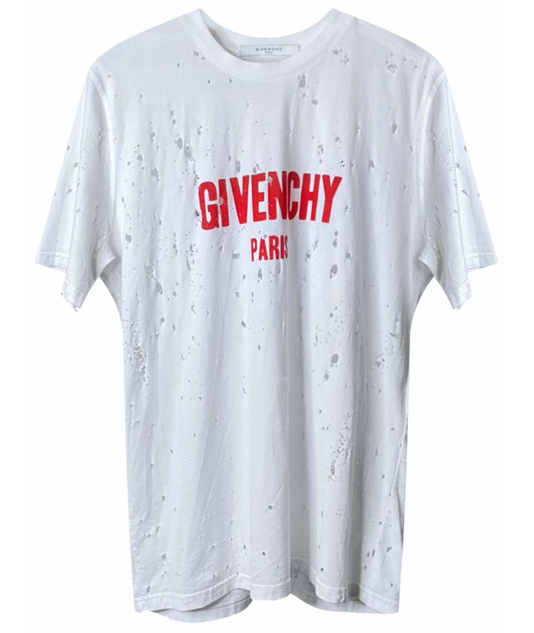 GIVENCHY Белая хлопковая футболка, фото 1