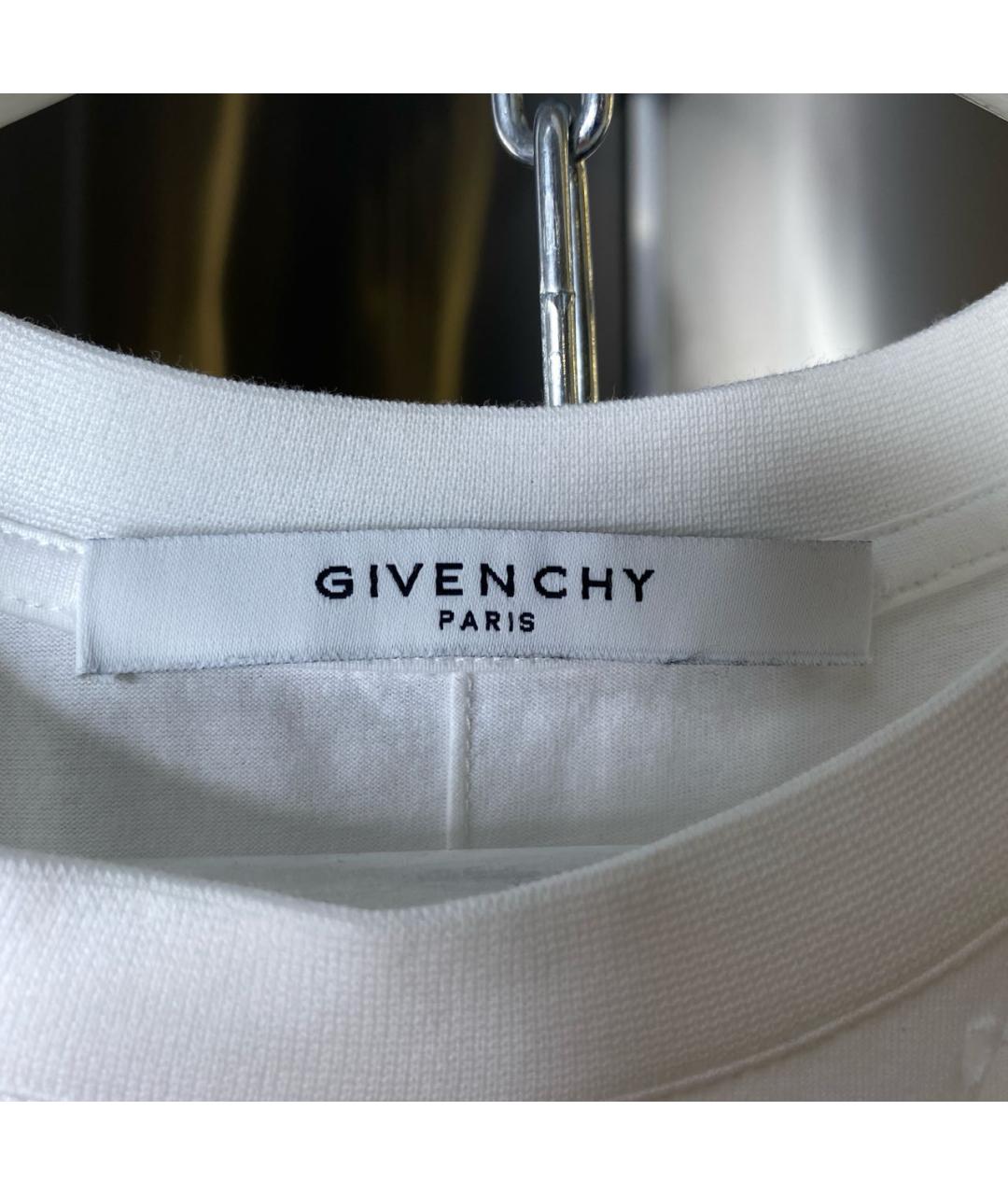 GIVENCHY Белая хлопковая футболка, фото 6
