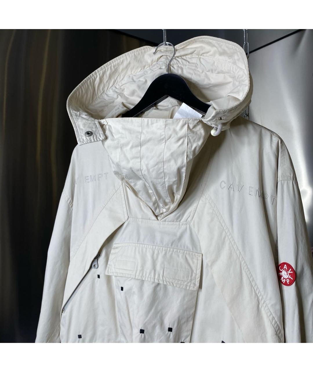 CAV EMPT Белая хлопковая парка, фото 4