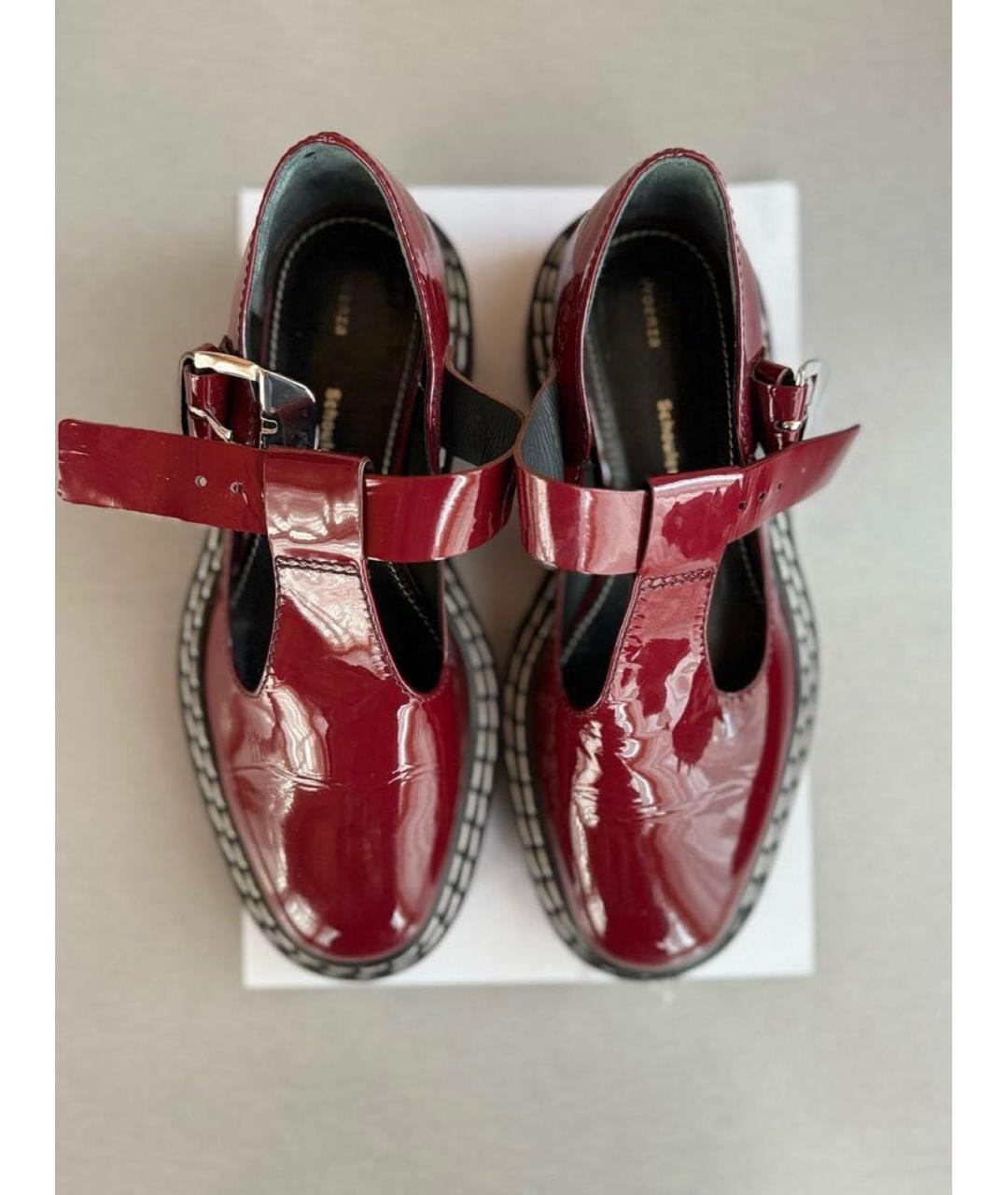 PROENZA SCHOULER Бордовые туфли из лакированной кожи, фото 3