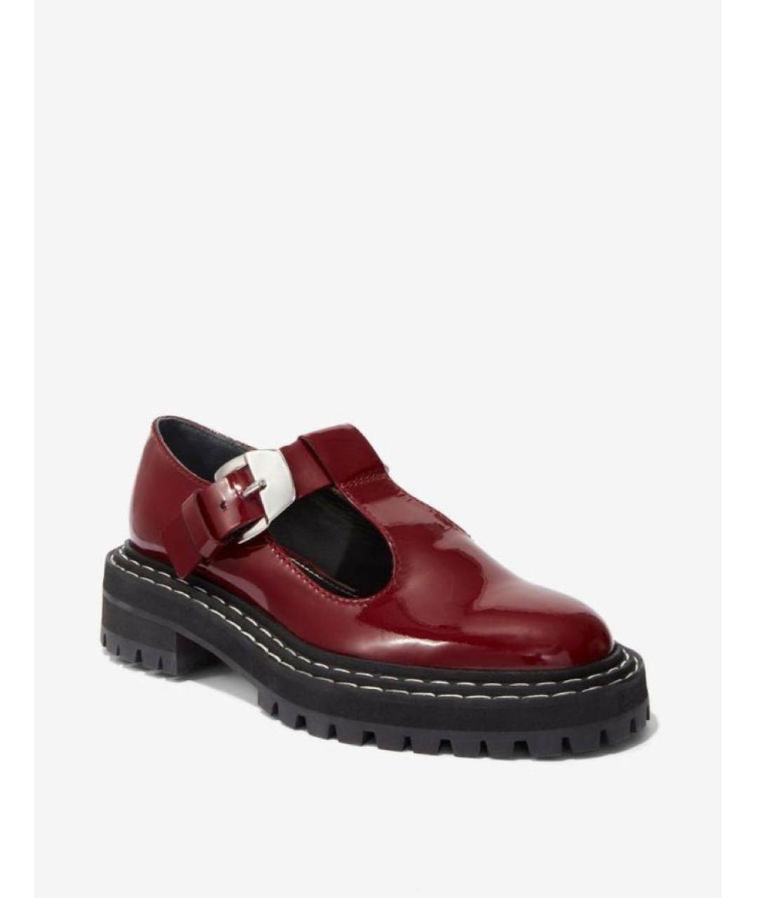 PROENZA SCHOULER Бордовые туфли из лакированной кожи, фото 5