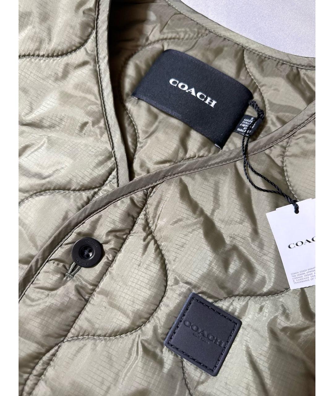 COACH Хаки полиэстеровый жилет, фото 3
