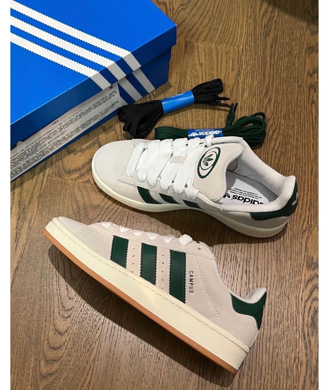 ADIDAS Бежевые замшевые кроссовки, фото 2