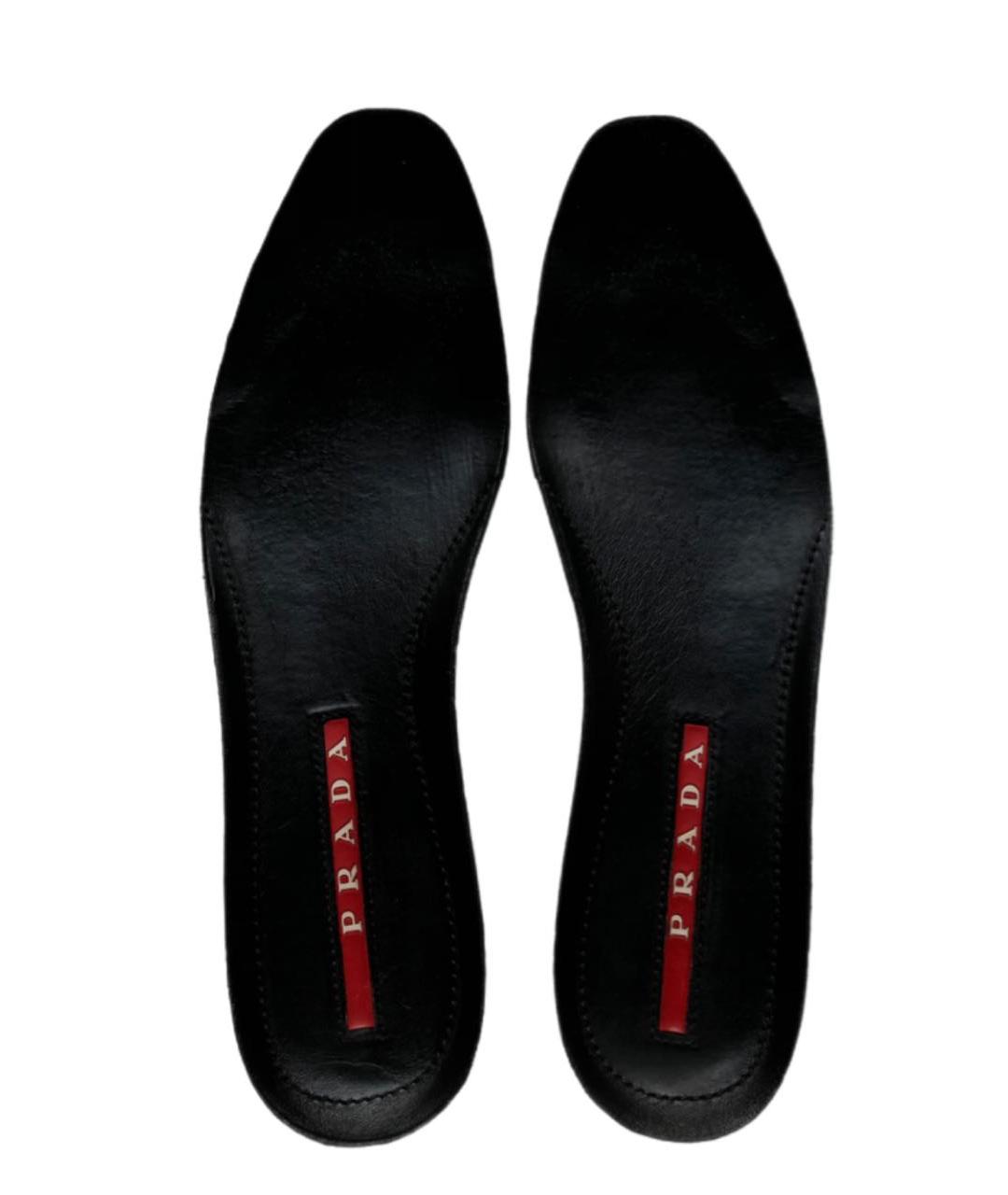 PRADA Черные кеды из лакированной кожи, фото 6
