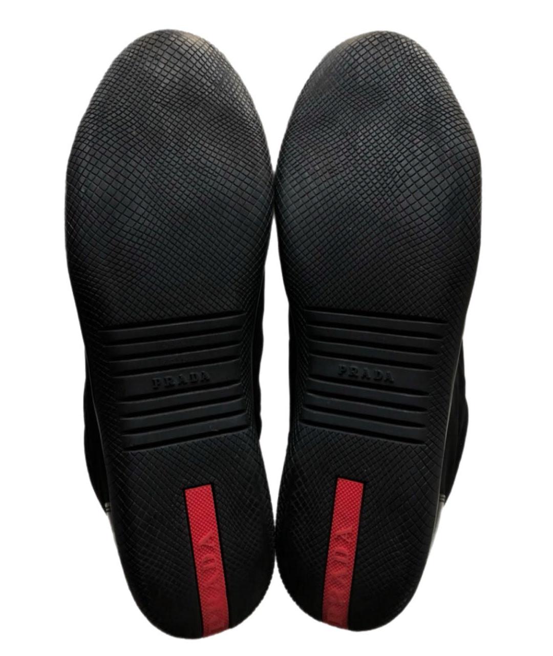 PRADA Черные кеды из лакированной кожи, фото 7