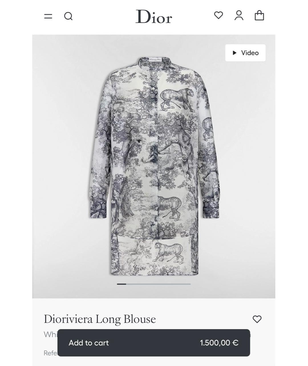 CHRISTIAN DIOR Мульти хлопковая рубашка, фото 4