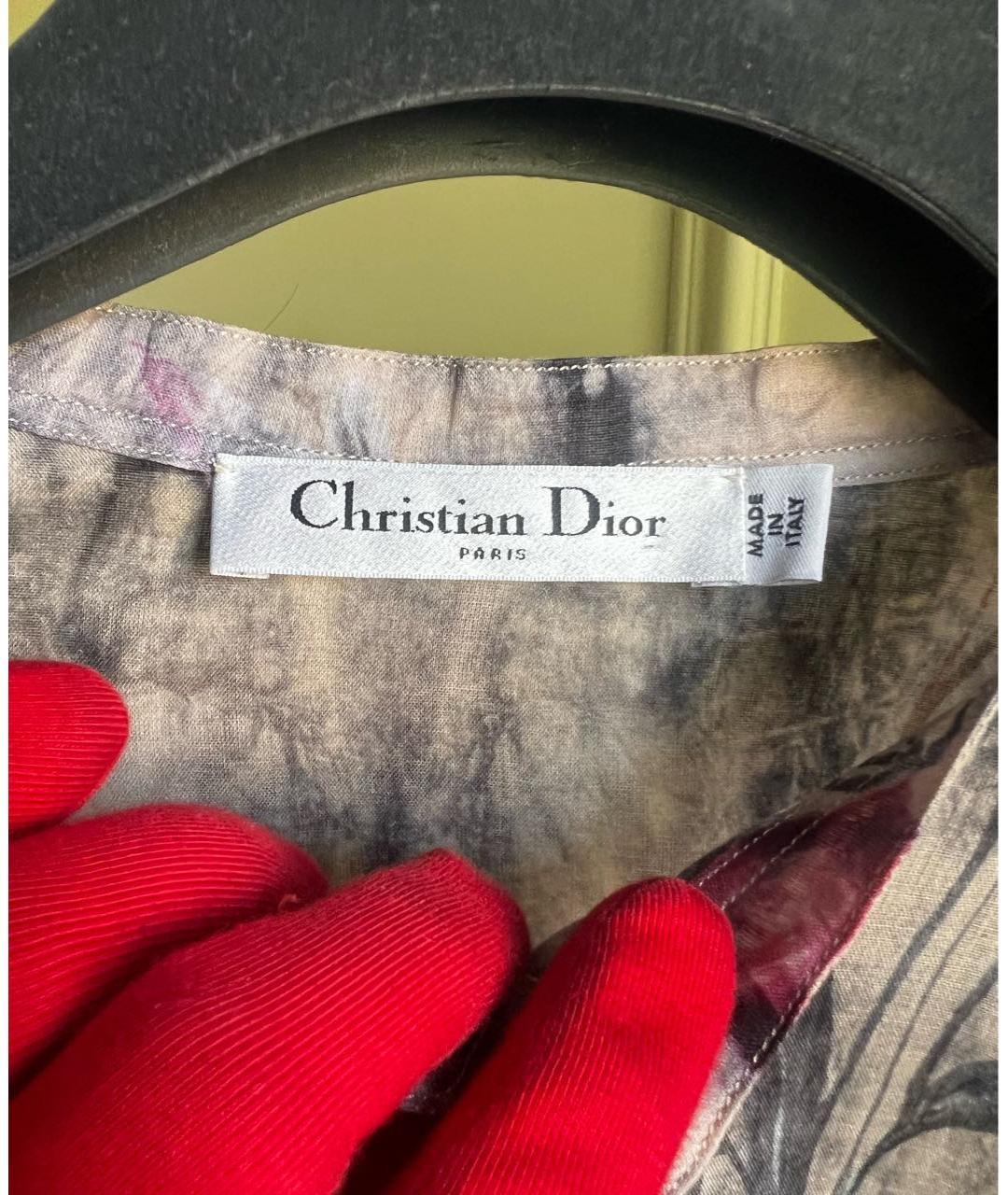 CHRISTIAN DIOR Мульти хлопковая рубашка, фото 7