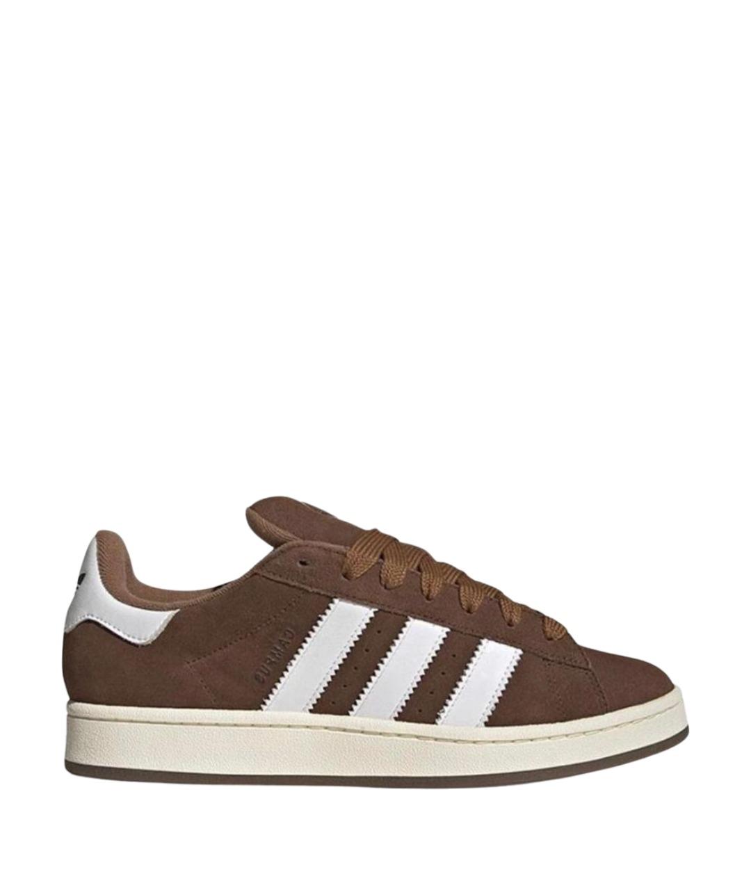ADIDAS Коричневые замшевые кроссовки, фото 1