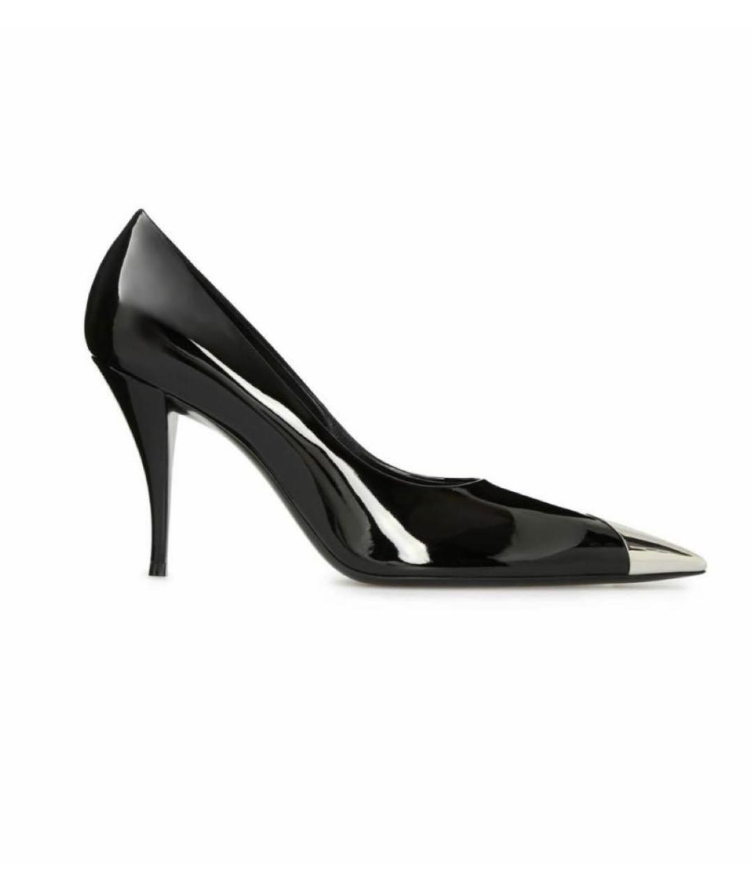 SAINT LAURENT Черные туфли из лакированной кожи, фото 1