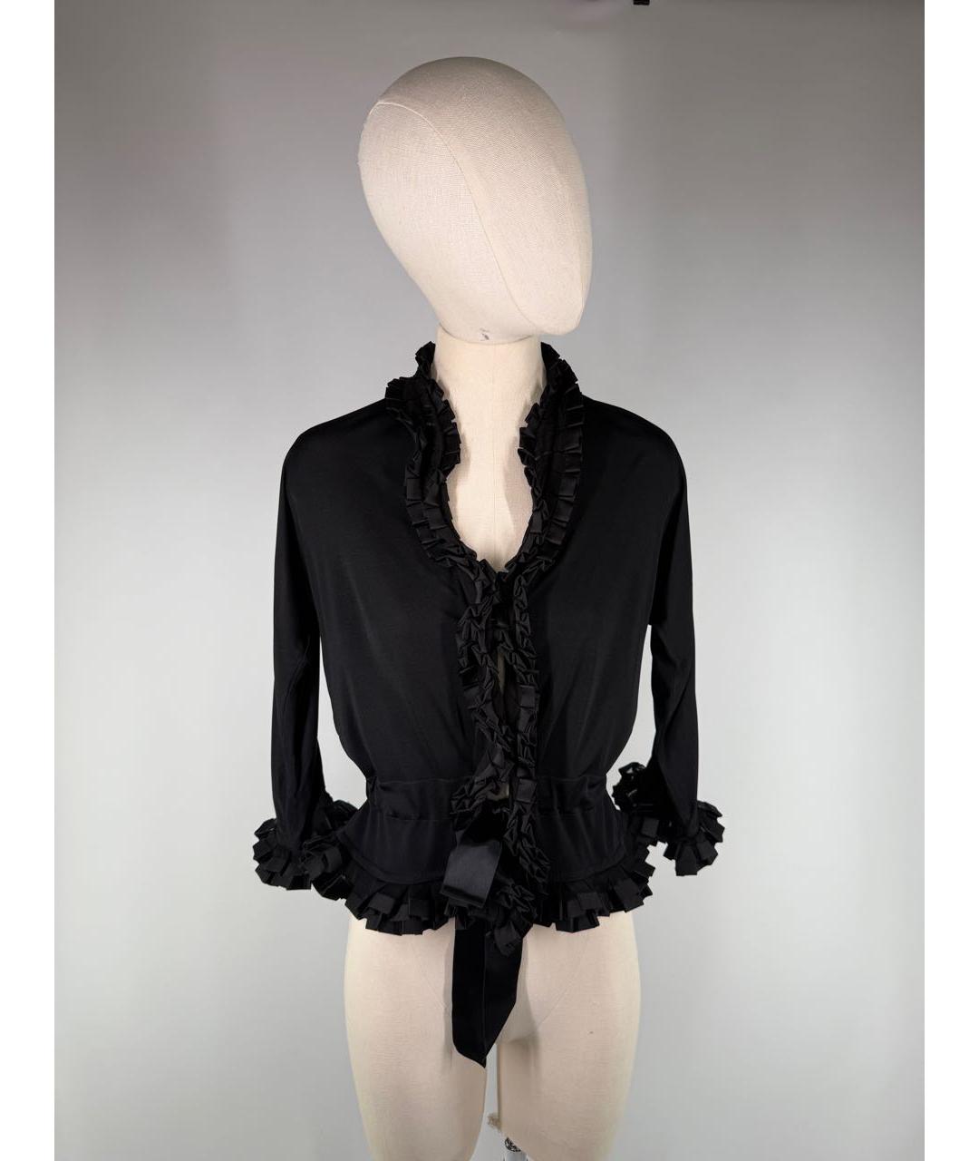 SAINT LAURENT Черная вискозная блузы, фото 9