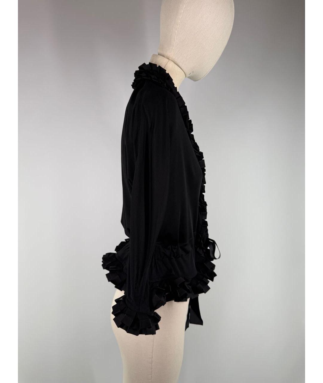 SAINT LAURENT Черная вискозная блузы, фото 6