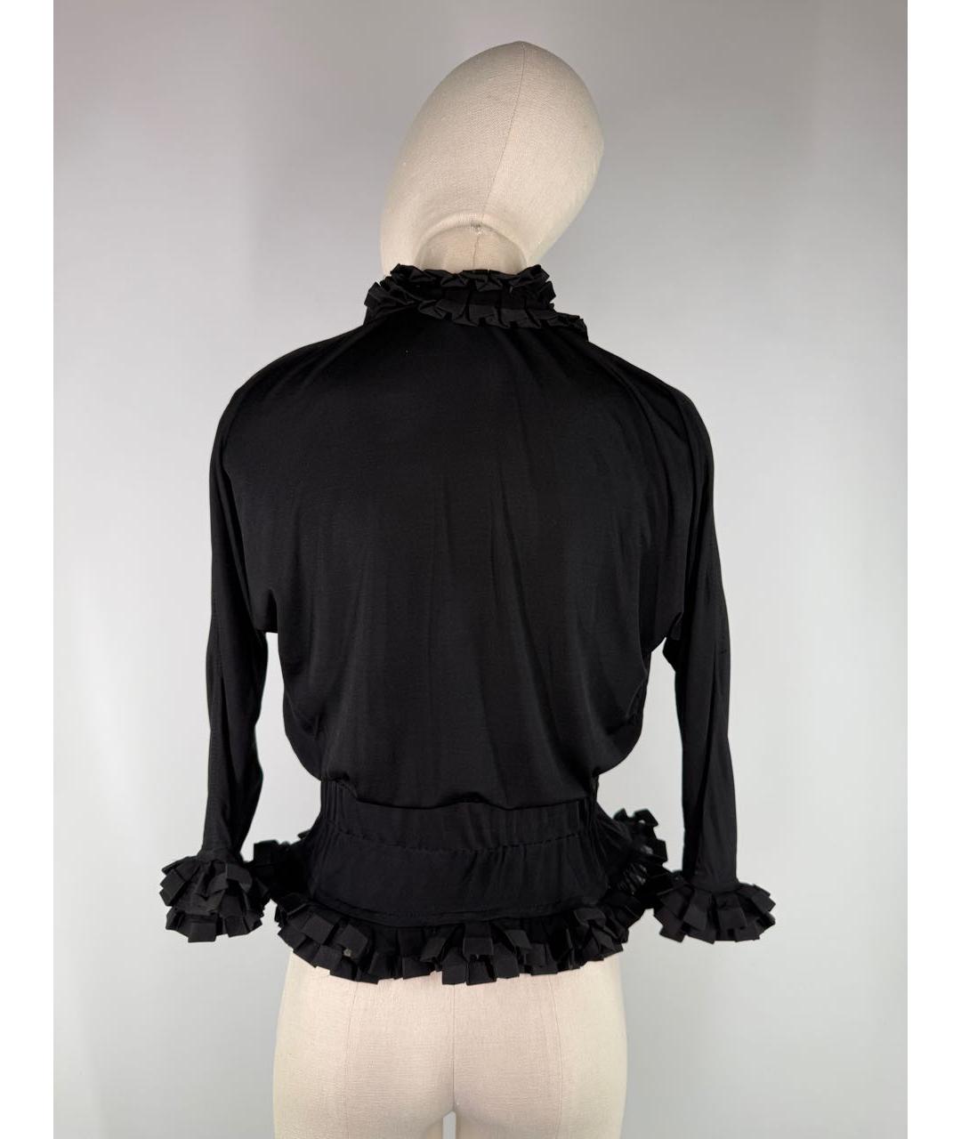 SAINT LAURENT Черная вискозная блузы, фото 5
