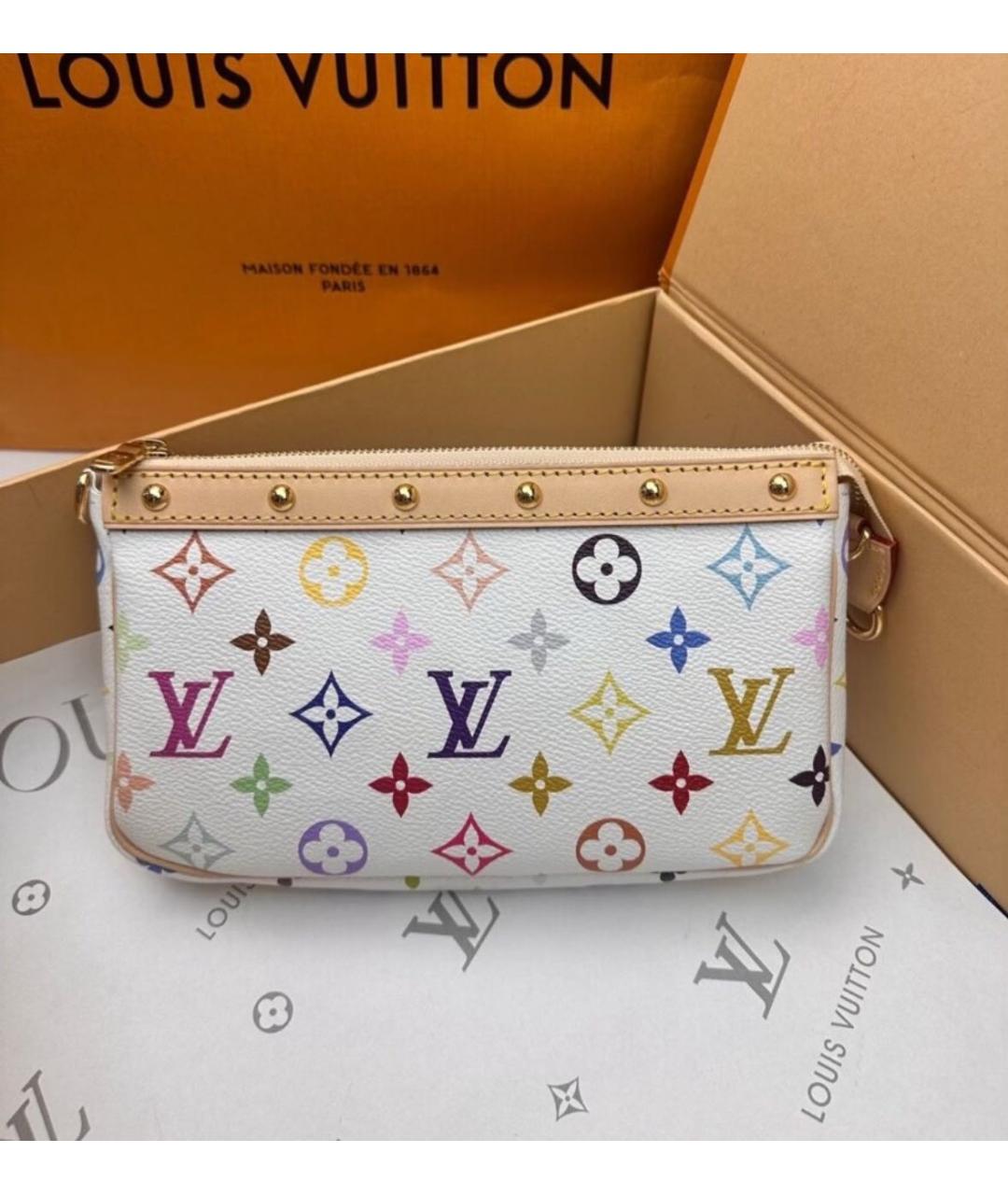 LOUIS VUITTON Белая сумка через плечо, фото 5