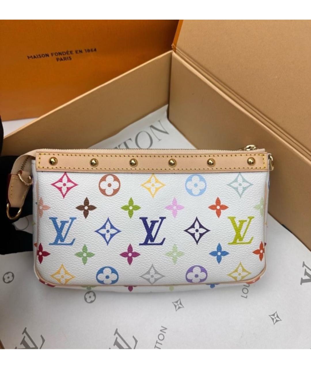 LOUIS VUITTON Белая сумка через плечо, фото 4