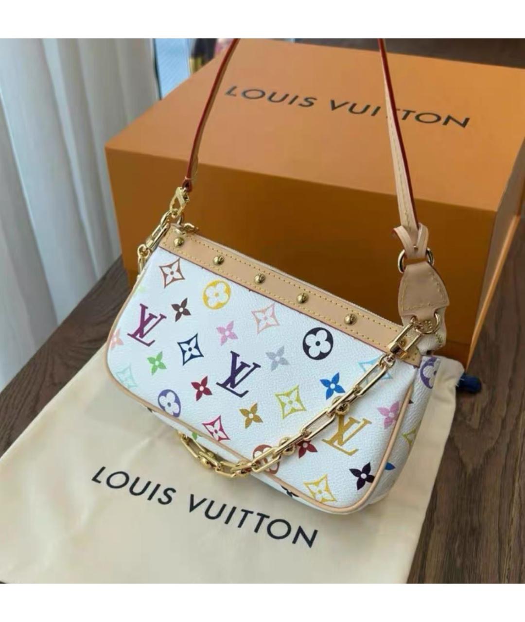 LOUIS VUITTON Белая сумка через плечо, фото 2