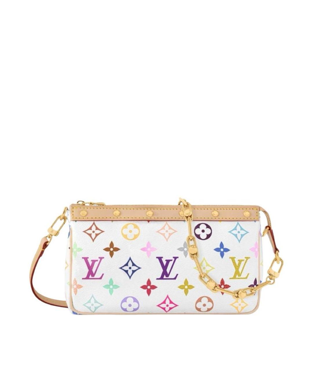 LOUIS VUITTON Белая сумка через плечо, фото 6