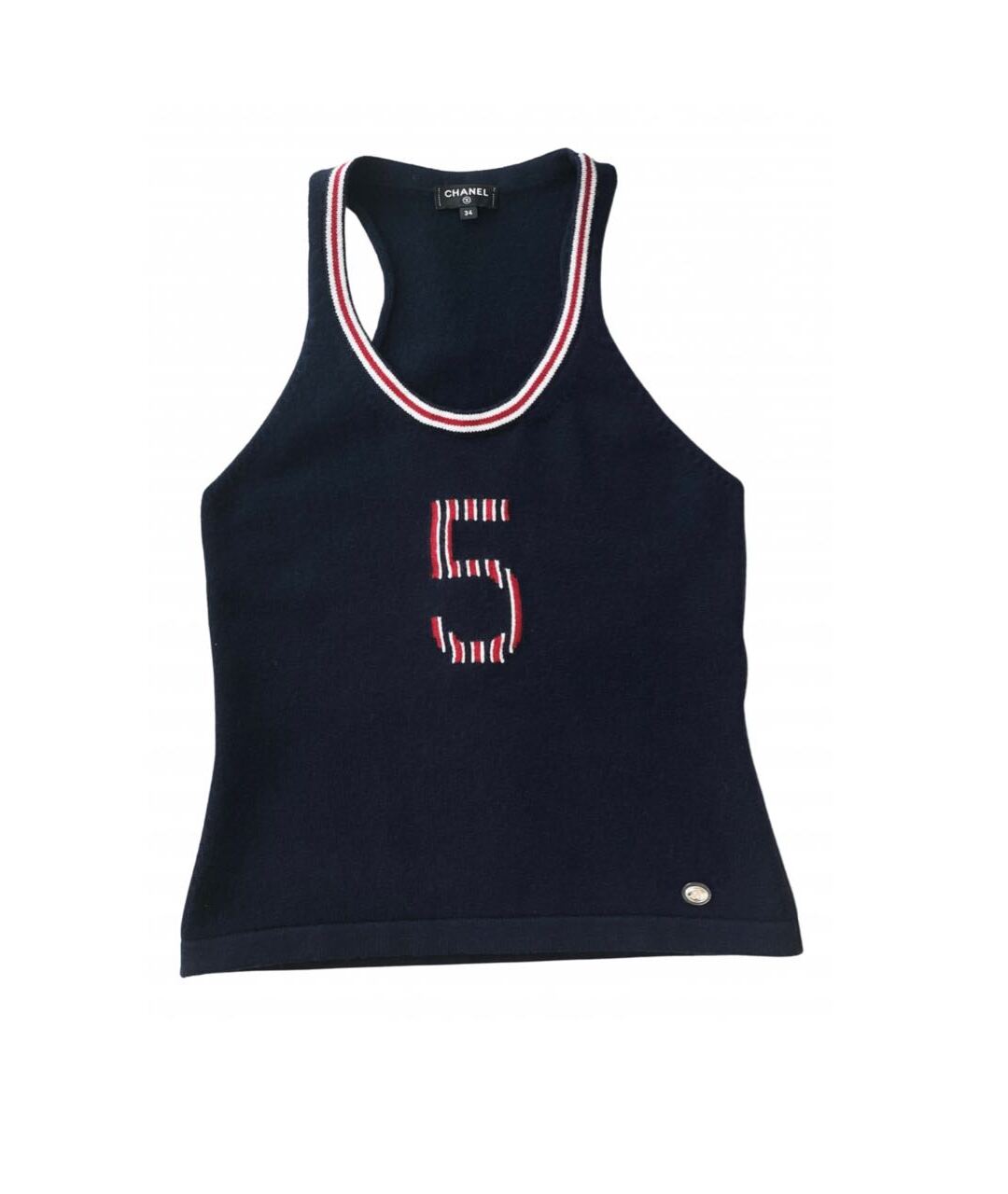 CHANEL Мульти кашемировая майка, фото 1