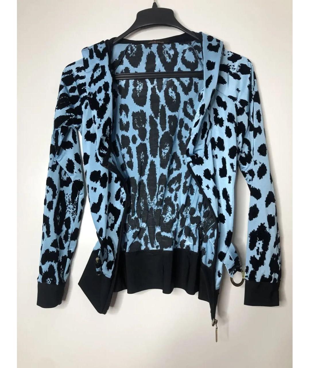 ROBERTO CAVALLI Синий кардиган, фото 4