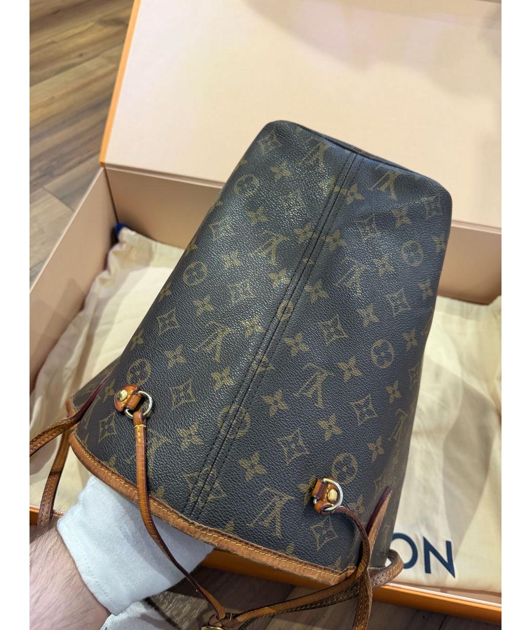 LOUIS VUITTON Коричневая сумка тоут, фото 4